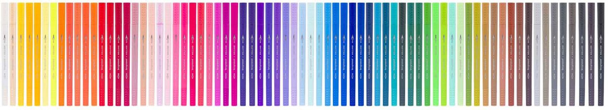 Bruynzeel Creatives Fineliner / Brushpen set 72 kleuren — afbeelding 6
