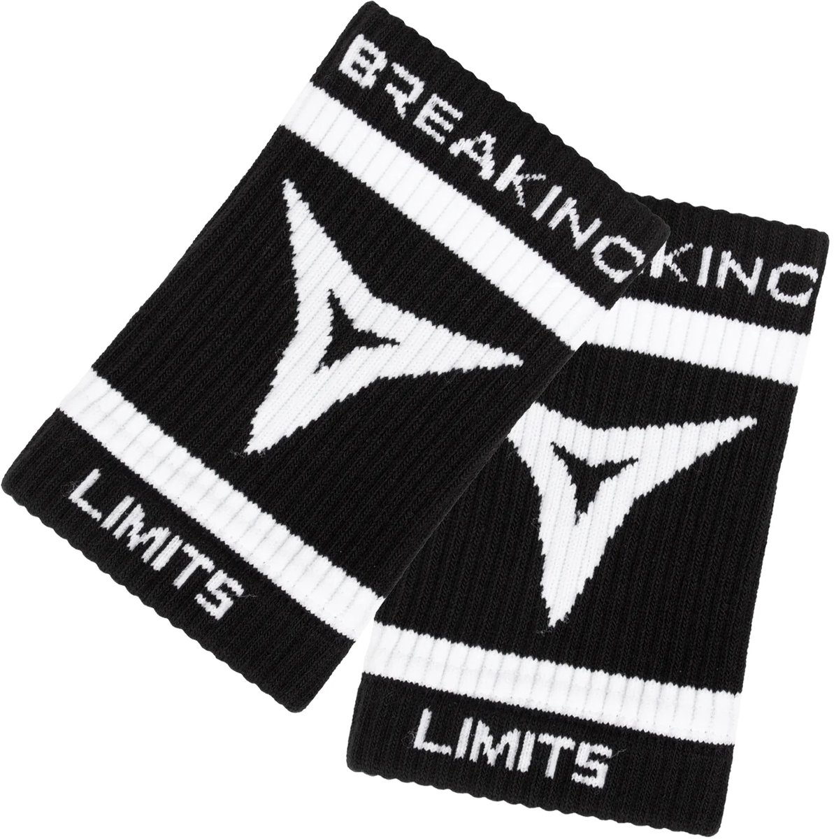 Breaking Limits Sweat Bands – Zweetbandjes voor Pols & Onderarm – Ideaal voor CrossFit, Fitness & Krachttraining – Unisex – Zwart – 2 Stuks