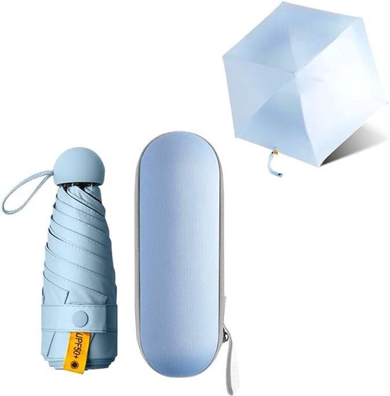 Winddichte Compacte Reisparaplu, 6-Ribbels Anti-UV Waterdichte Opvouwbare Paraplu, Autorugzak Portemonnee Paraplu's Voor Regen - Heren Dames,Fruit