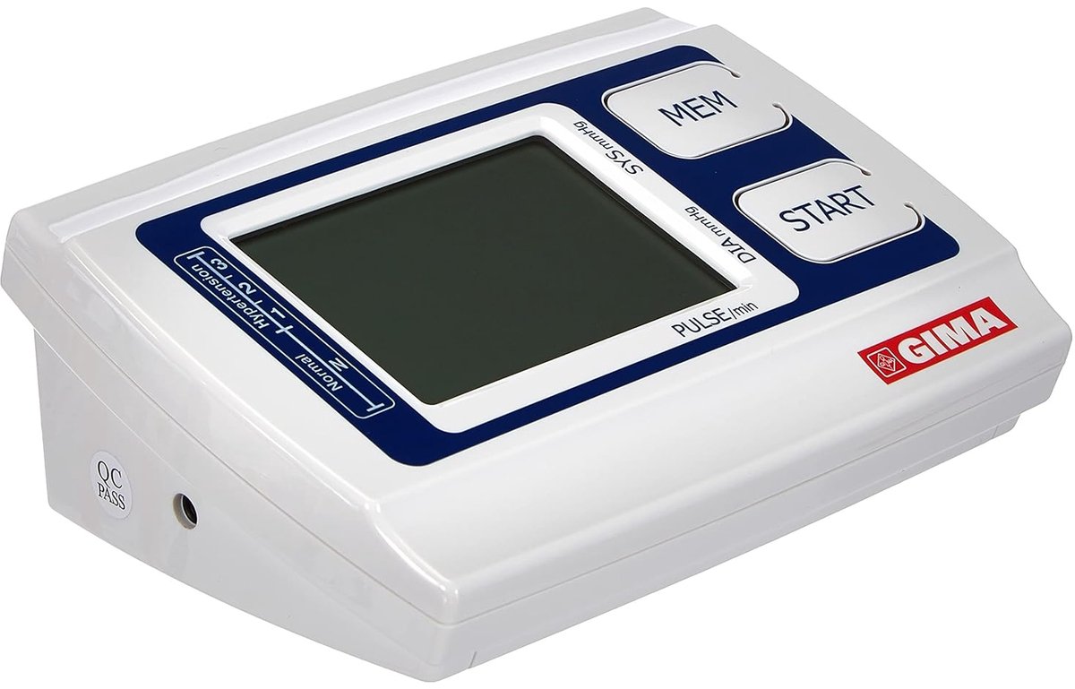 Automatische digitale bloeddrukmeter met groot LCD-display voor systolische en diastolische metingen