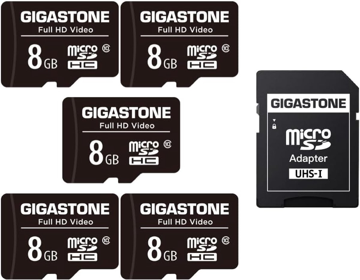 8 GB Micro SD Geheugenkaart - Hoge Leessnelheid tot 80 MB/s - Ideaal voor Full HD Video