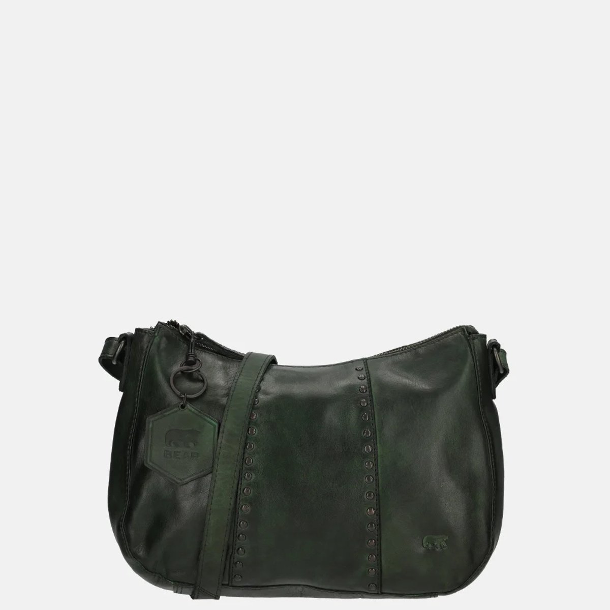 Bear Design crossbody tas studs green