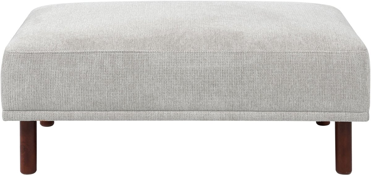 HOLT - Ottomaan - Lichtgrijs - Polyester