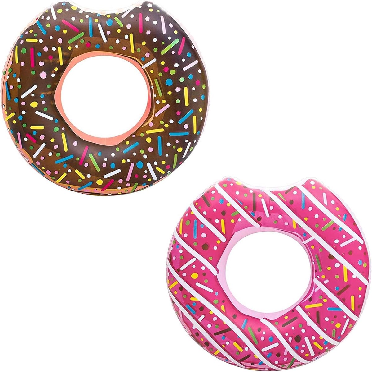 Opblaasbare Donutboei voor Kinderen en Volwassenen - 100 cm - Ideaal voor Buitenspel in het Zwembad