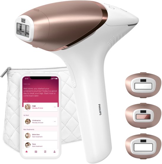 Philips Lumea Prestige 9000 Series - IPL Ontharingsapparaat - 3 opzetstukken - BRI955/00
