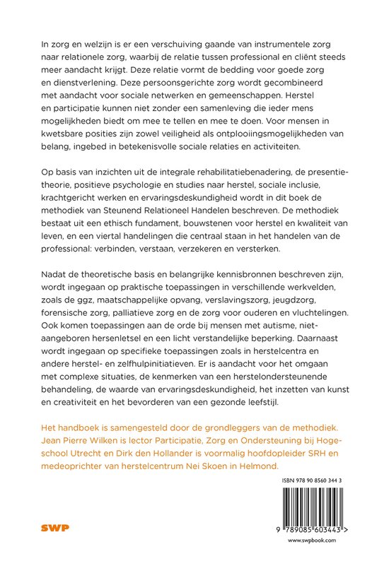 Handboek steunend relationeel handelen