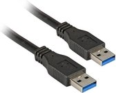 Alcasa 3m USB 3.0 A USB-kabel USB 3.2 Gen 1 (3.1 Gen 1) USB A Zwart