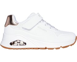 Skechers Uno Gen1 - Shimmer Core - Meisjes Sneakers - Wit