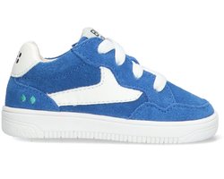 BunniesJR 225254-423 Jongens Lage Sneakers - Blauw/Wit - Suède - Veters