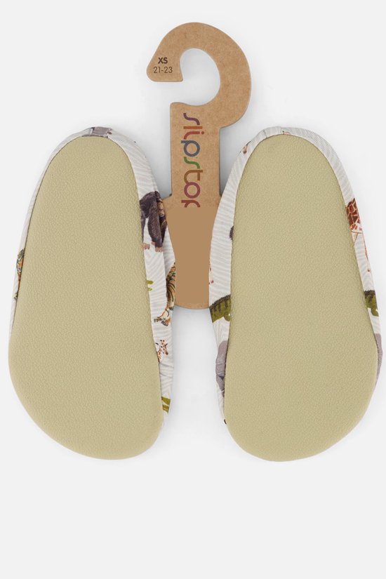Slipstop Kongo - Beige met safari dieren