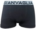 Zwarte boxershort met grijze tailleband met GIANVAGLIA logo.