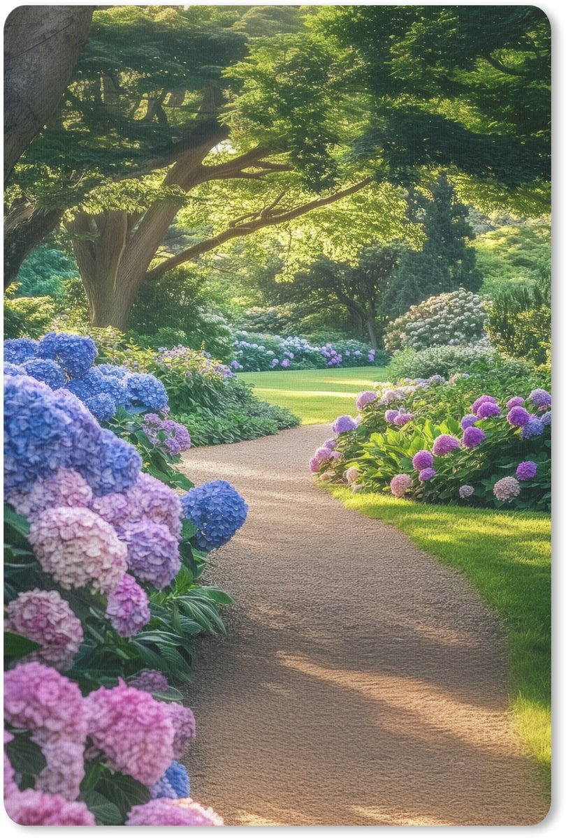 Muismat 18x27 cm - Mousepad Hortensia- Park - Pad - Muismatten