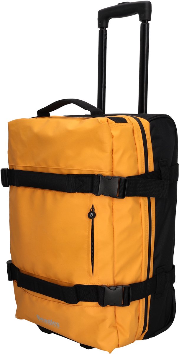Beagles Travel Originals Reistas met Wielen - Handbagage - 30 Liter - TSA Slot - aterproof - Tweewieler - Okergeel