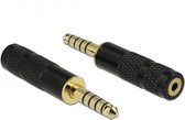 DeLOCK 65897 tussenstuk voor kabels 1 x 4.4 mm 5 pin 1 x 2.5 mm 4 pin Zwart