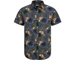 JACK&JONES JJHAWAII AOP SHIRT SS LN Heren Overhemd - Castlerock