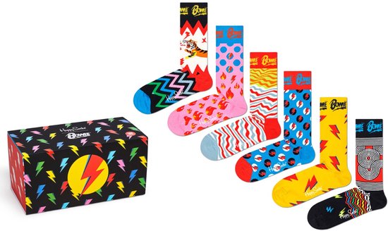 Happy Socks Bowie Giftbox 6P - Maat 36-40