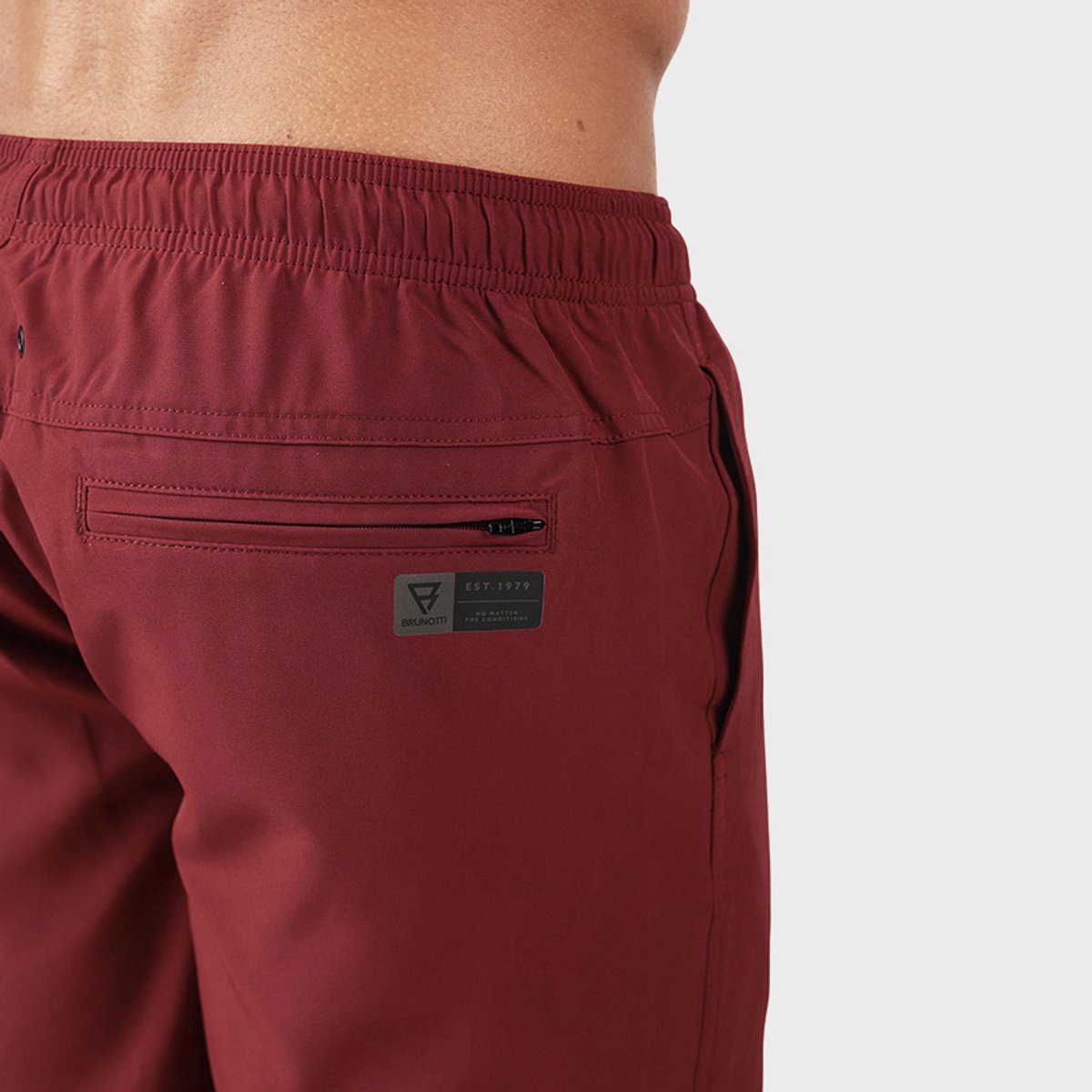Brunotti Bru - conic Zwembroek Heren - Zwemshort met 4 - Way Stretch - Rust Red — afbeelding 5