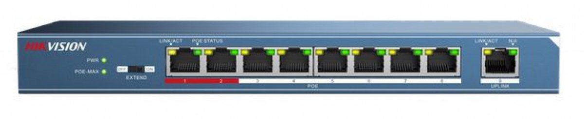 Hikvision DS-3E0109P-E – 9-Poorts 100 Mbps Onbeheerde PoE Switch