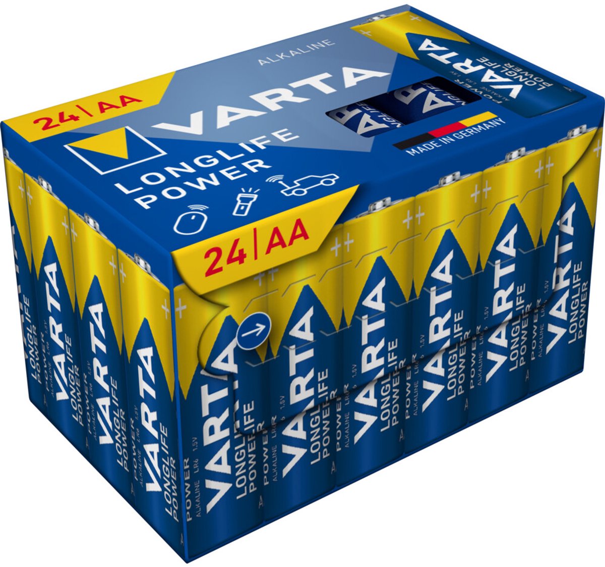 Varta LONGLIFE Power AA Big Box 24 AA batterij (penlite) Alkaline 1.5 V 24 stuk(s)