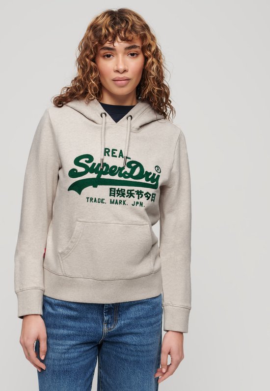 Superdry - Sweat à capuche avec logo Vintage brodé et imprimé graphique - Femme - Sweats à capuche