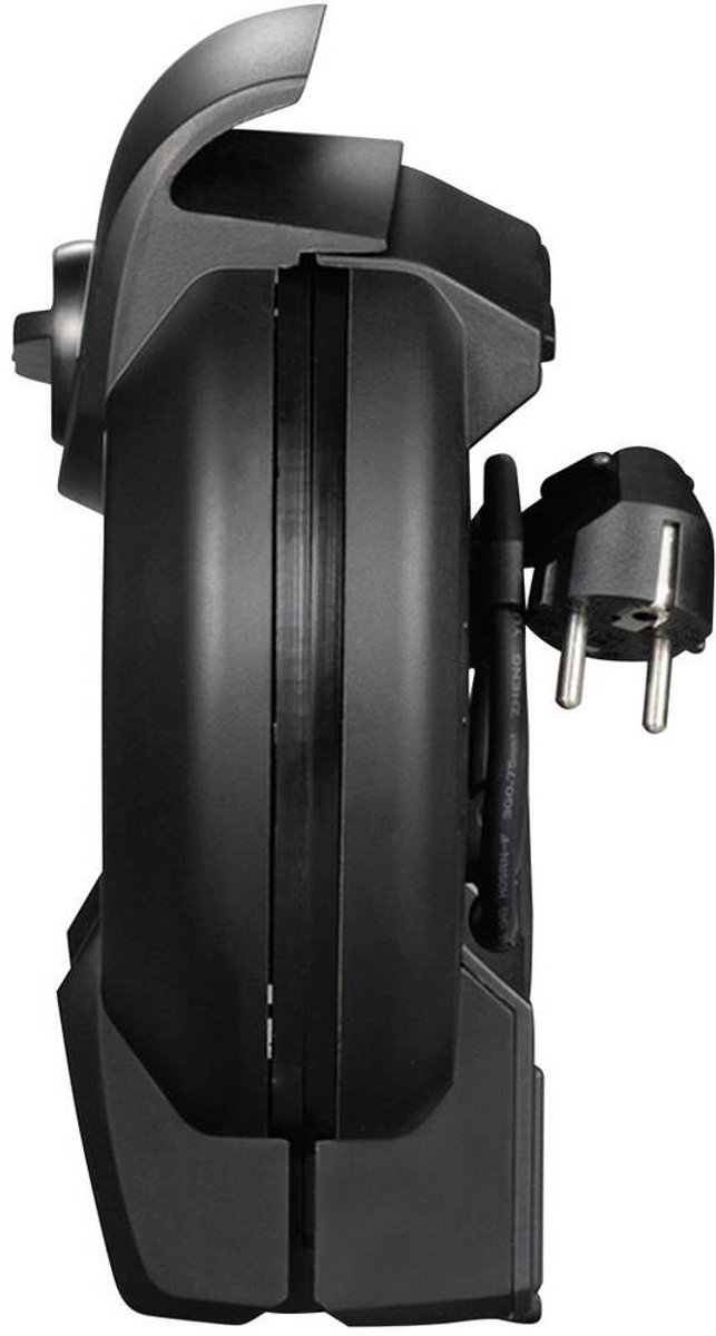 SEVERIN WA 2103 Waffeleisen gebürstet, schwarz, silber