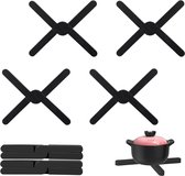 Dessous De Plat Magnétique Zassenhaus 2 Pièces En Bambou – S'emboîte Pour Poêles Et Casseroles – Gain De Place