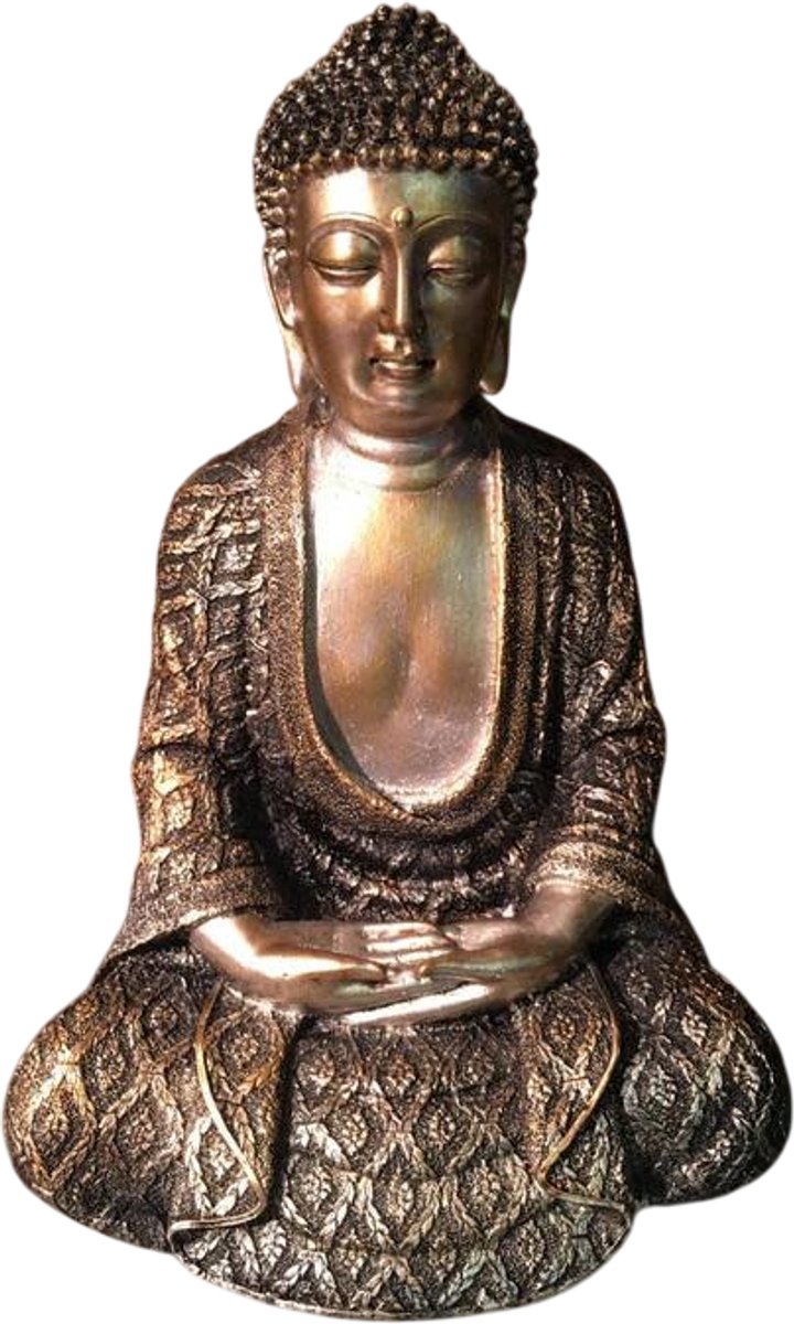 Fine Asianliving Boeddha Beeld Lotus Mediterend W16xD9xH24.5cm