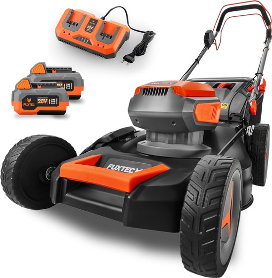 Grasmaaier op accu 40V FUXTEC FX-E2RM46 - Set met 2 accu's van 4Ah en dubbele lader van 2,4A van FUXTEC — afbeelding 4