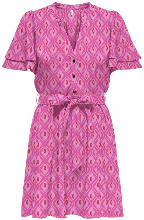 ONLY - ONLNOVA LIFE VIS S/S LENIA DRESS AOP - Meisjes - Mini jurken