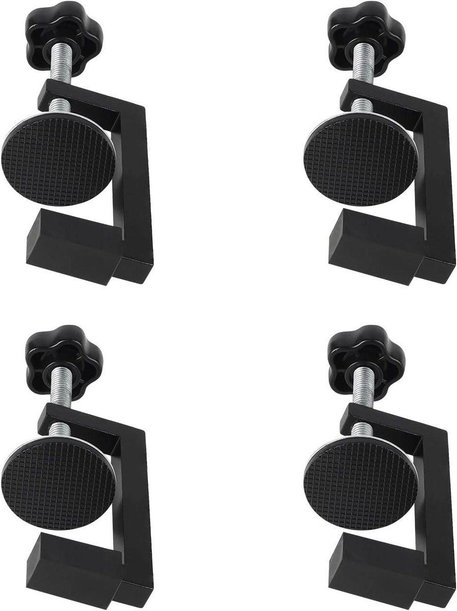 Image of 8-54 mm C Montageklemmen Tafelklem Viool met Antislip Rubberen Tapijt Schroefklemmen - Verstelbare Klem voor Camerainstallatie van Kasten Laden (4 Stuks)