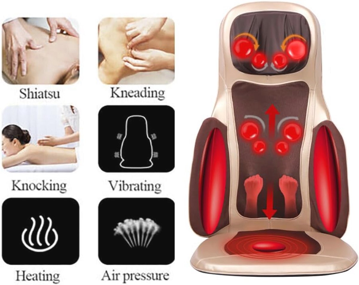 Shiatsu Massagemat voor Nek, Rug en Billen thumbnail 4