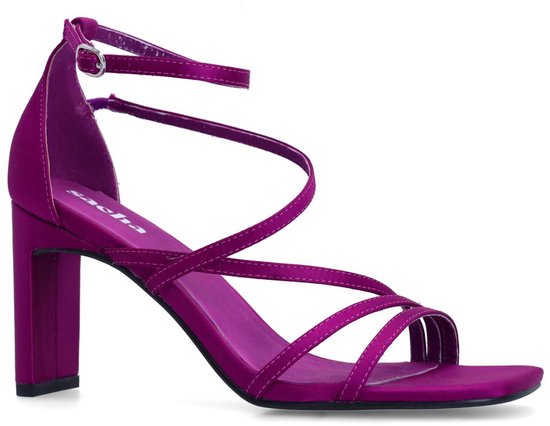 Sacha - Femme - Sandales violettes à talon - Pointure 40