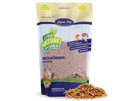 10 liter Lyra Pet® gedroogde meelwormen in een zak