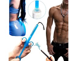 3-Delige Glijmiddel Injector I Anaal Douche I Verhoogd Comfort & Gebruiksvriendelijke I Voor Hem & Haar I ABS I Blauw