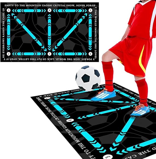 Voetbalmat - Voetbal Trainingsmat - Dribbelmat - Trainingsmateriaal - Spullen - Opvouwbaar
