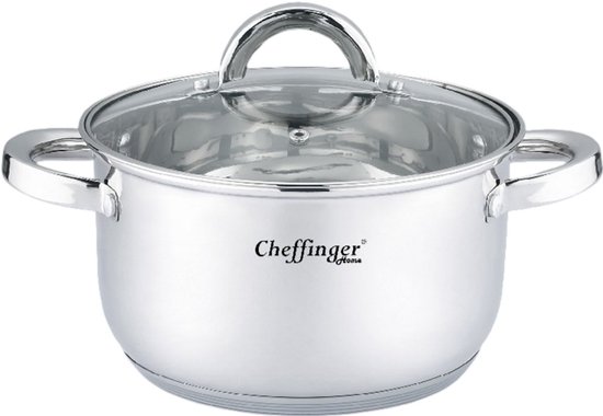 Casserole Chefffinger avec Couvercle - 18 cm - Inox - Induction