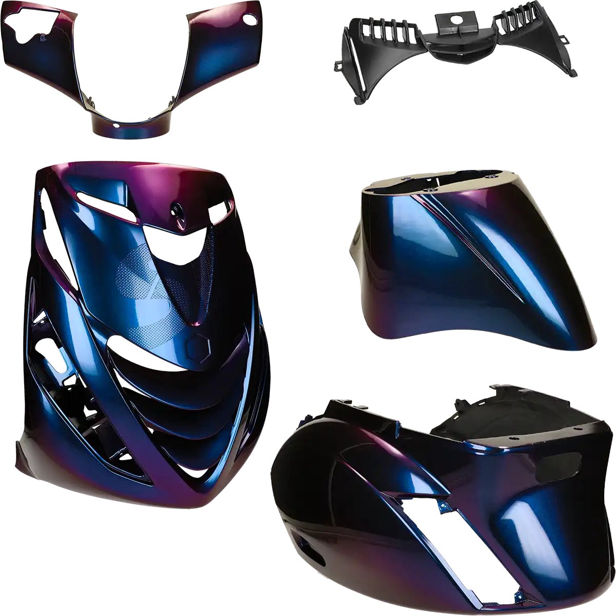 Kappenset Piaggio Zip SP glans Cameleon blauw paars