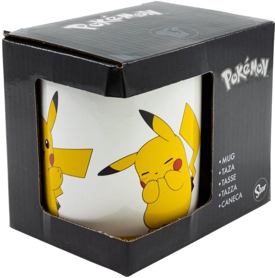 Pokémon Mug Pikachu 350 Ml Junior Céramique Wit/ Jaune