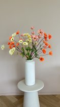 HUAESIN Kunstbloemen met Pot Nep Zijde Madeliefje Bloemen
