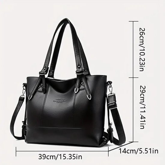 FANDARE Retro handtas voor dames, schoudertassen, PU-leer, waterdicht, voor winkelen, feest, school, reizen, messenger bags, Rode wijn, L, Retro