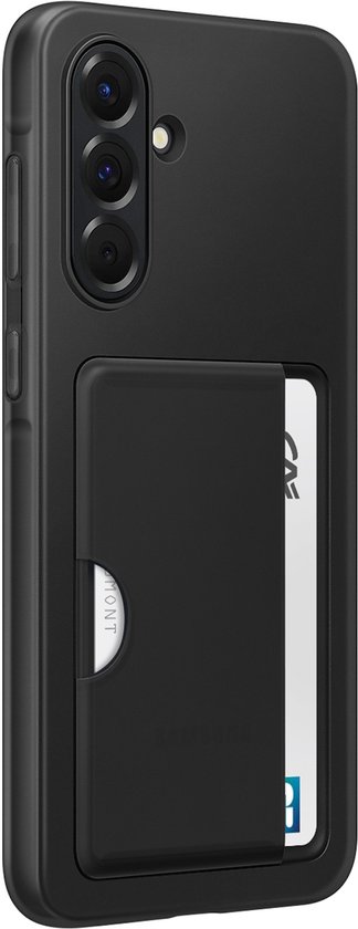 Samsung Galaxy A56 Hoesje Zwart TPU Backcover Flexibel Bescherming Met Pasjeshouder