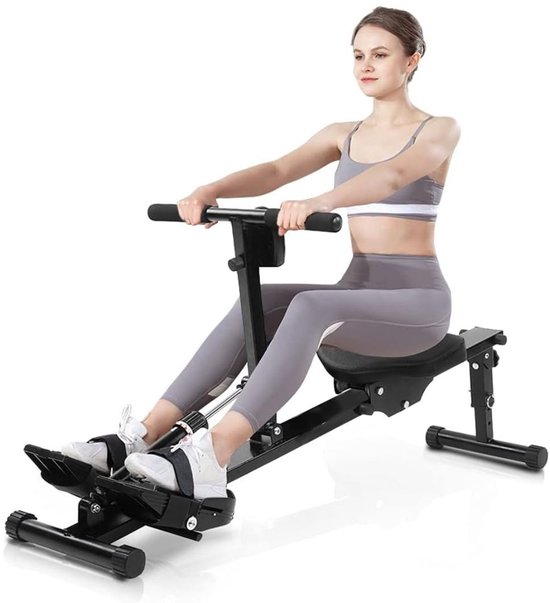 DD® Roeitrainer Opvouwbaar 130x21x65cm Zwart - DD® - €299,95