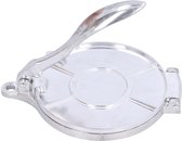 Presse à tortillas - Presse à tacos - Machine à rotis - Créez vos propres tortillas - Presse à tortillas et tacos - Presse à hamburgers - Fonte robuste - LOUZIR