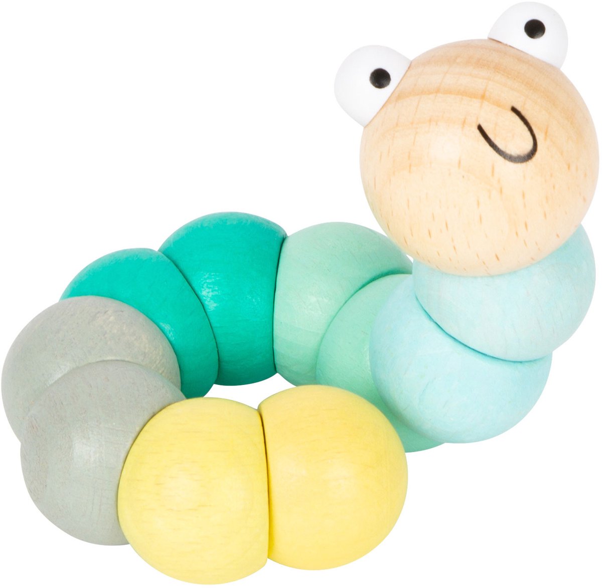 Small Foot - Houten Motoriek Rups Pastel — afbeelding 4