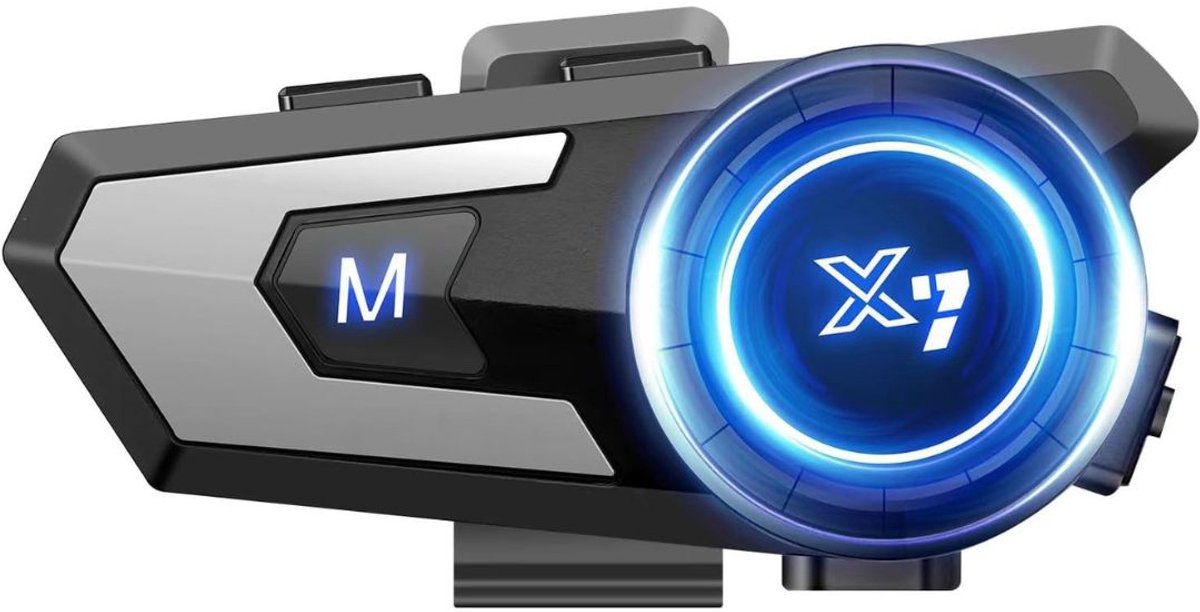 JMZR® Motorhelm Headset - Intercom - Bluetooth - Zwart en Zilver
