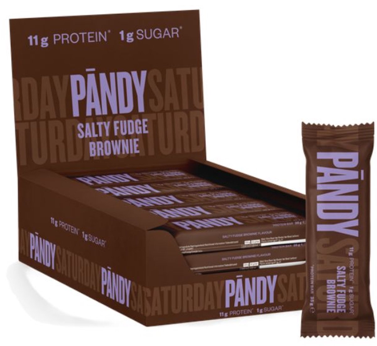 Pandy | Protein Bar | Salty Fudge Brownie | 18 Stuks | 18 x 35g
