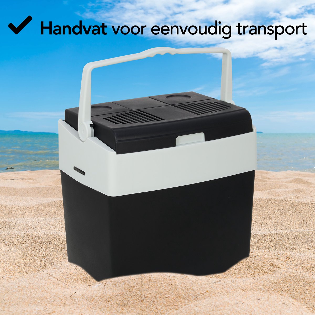 Aviro Elektrische Koelbox - 30L - Coolbox - 12V en 230V - Frigobox - Koelen en Verwarmen - Zwart – foto 3