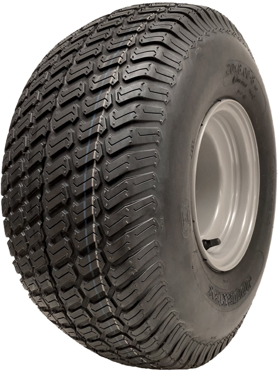 20x8.00-8 Grasmaaierband voor gazon 4-laags Wanda P332, geschikt voor de openbare weg, 100 mm PCD, 437 kg