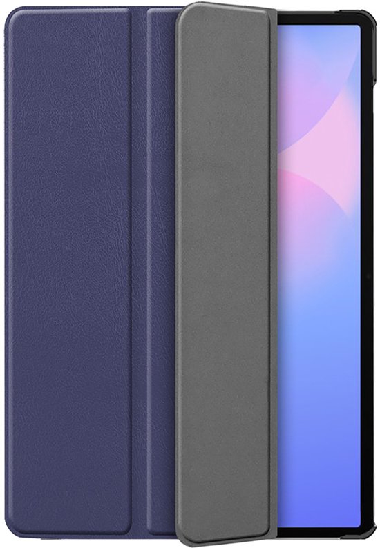 Bookcase hoesje Just in Case pour Samsung Galaxy Tab S10 FE+ - Blauw uni - Similicuir