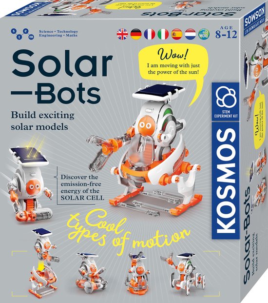 Kosmos Solar Bots – Kit d'expérimentation – Construisez robots